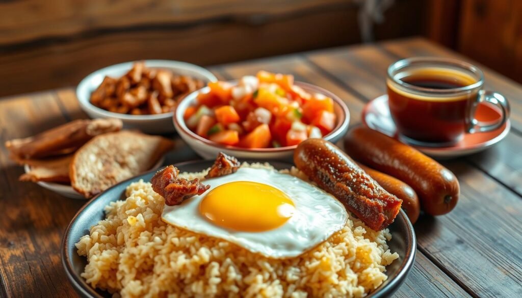 Filipino Breakfast Silog Dishes