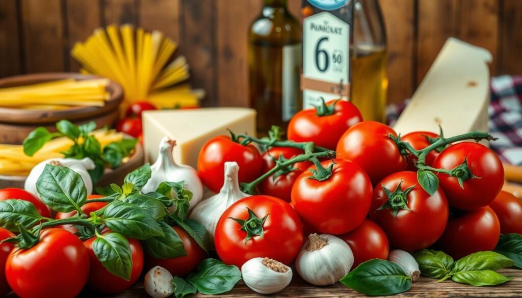 Italian cuisine ingredients