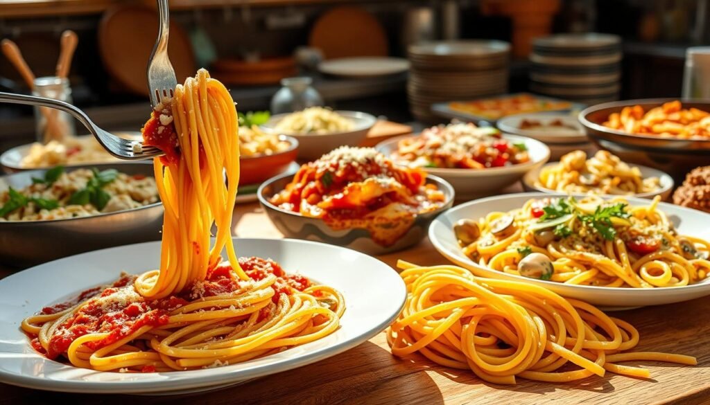 Italian pasta dishes