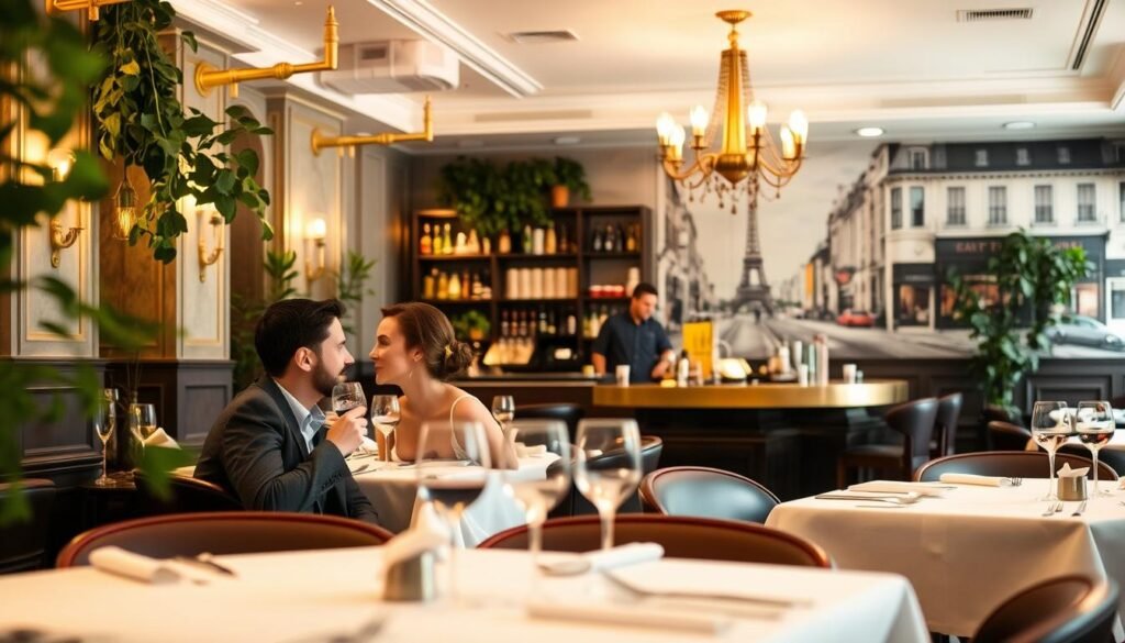 romantic French restaurant