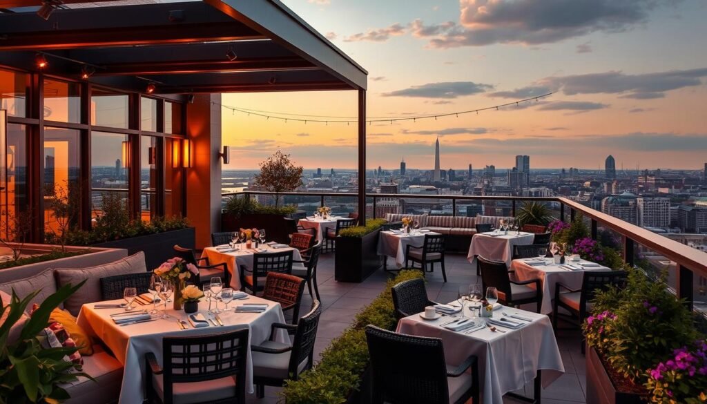 rooftop dining experience