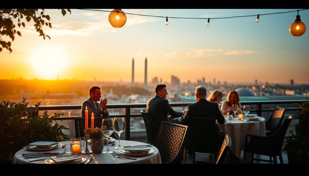 rooftop dining experience