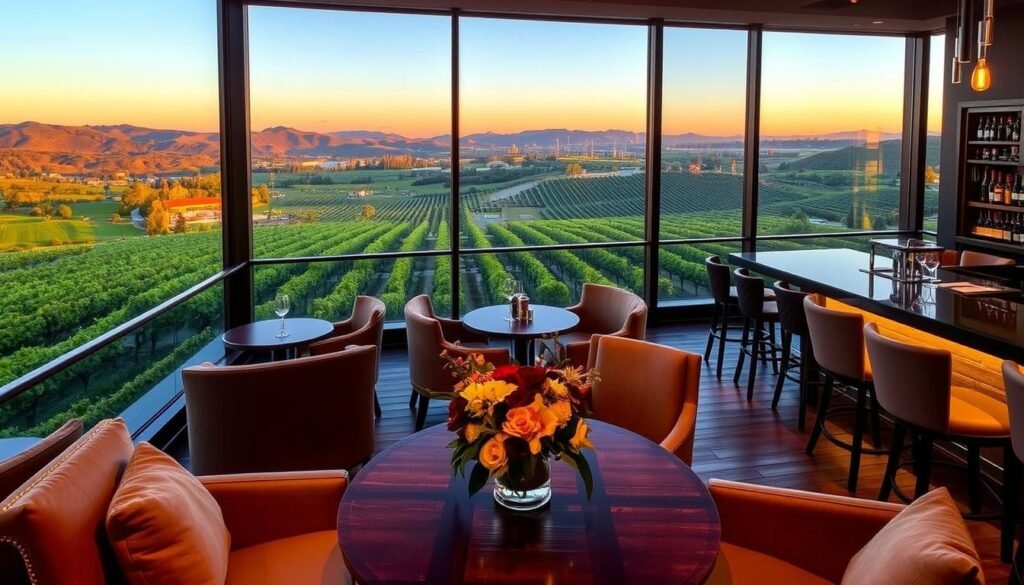 rooftop restaurant with a view